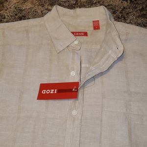 💫HOST PICK💫 NWT Izod beige short sleeve (Medium)